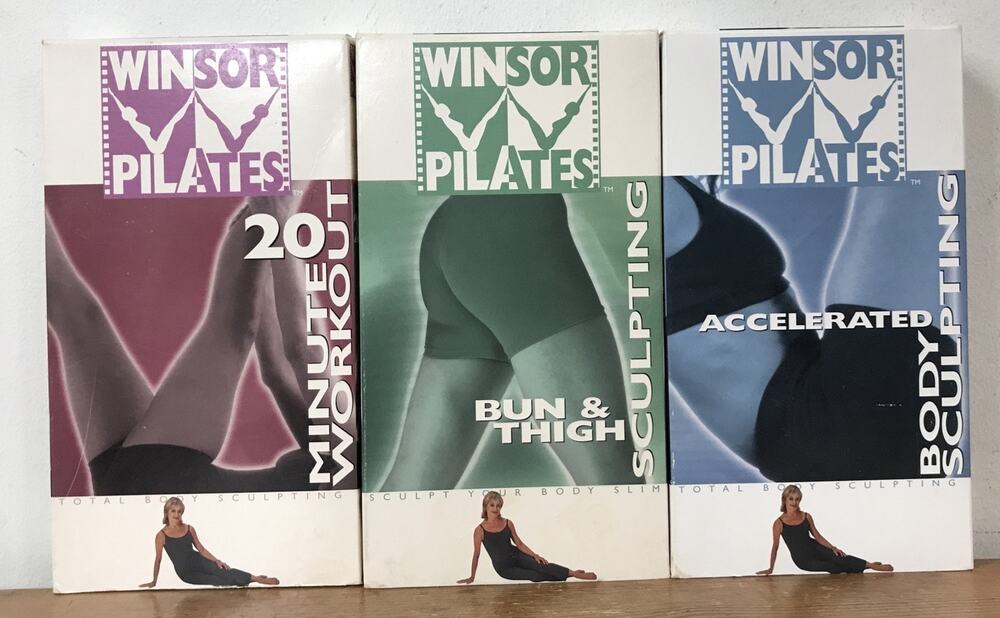 Vintage 90s Winsor Pilates Workout Exercise Instructional VHS Tapes Videos Set
